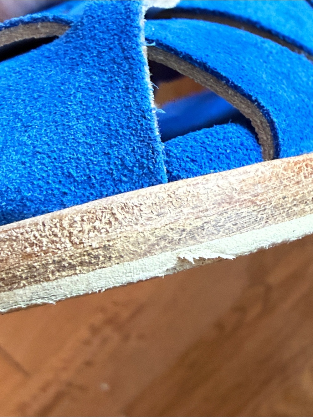 Freda Salvador Sera Fisherman Sandal in Cobalt Suede 8 - Picture 10 of 10